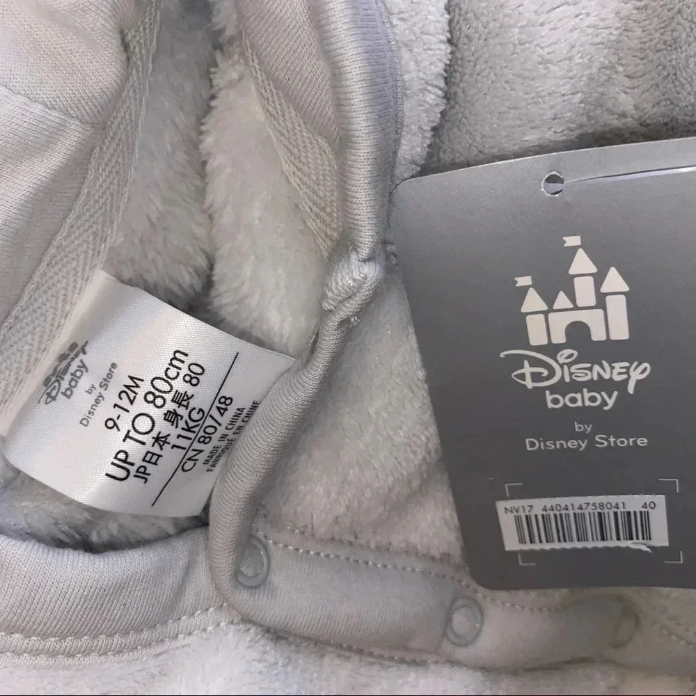 Disney Baby by Disney Store Dumbo elephant fleece sleeper costume Sz 9-12m NWT - Picture 3 of 3